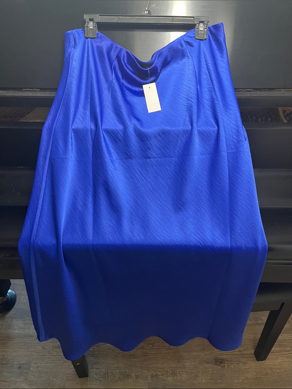 LOFT satin skirt